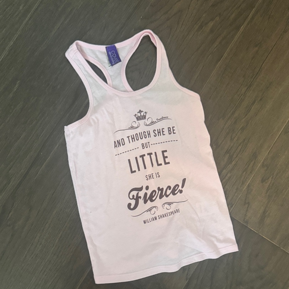 Cute Pink Graphic Tank Top for Kids